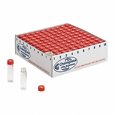 CHEMGLASS CG491205 Vial with Cap 20 mL 28 mm Dia 0 PK100