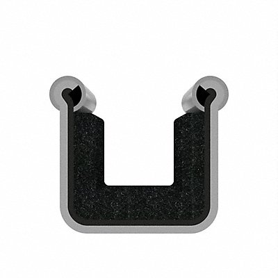 FAIRCHILD 01333X2 Edge Grip Seal Window Channel 6 ft Rigid
