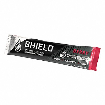 SHIELD 020101100BR Sports Drink Mix Berry 0.7 oz 16.9 oz