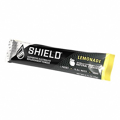 SHIELD 020101100LM Sports Drink Mix Lemonade 0.7 oz 16.9 oz