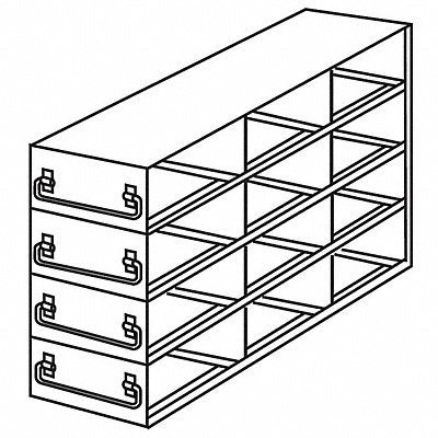 COLE-PARMER 2441153 Freezer Storage Rack