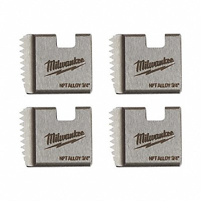 MILWAUKEE 48361102 3/4 ALLOY NPT Portable Pipe Dies PK4