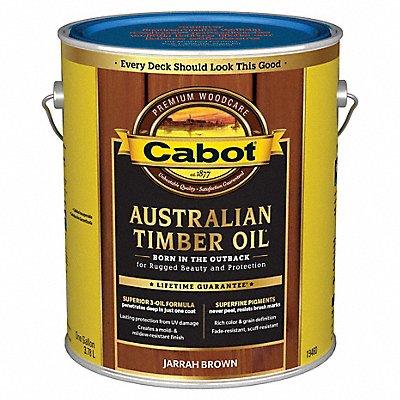 CABOT 1400020000000 Stain Jarrah Brown Toned Flat 1 gal.