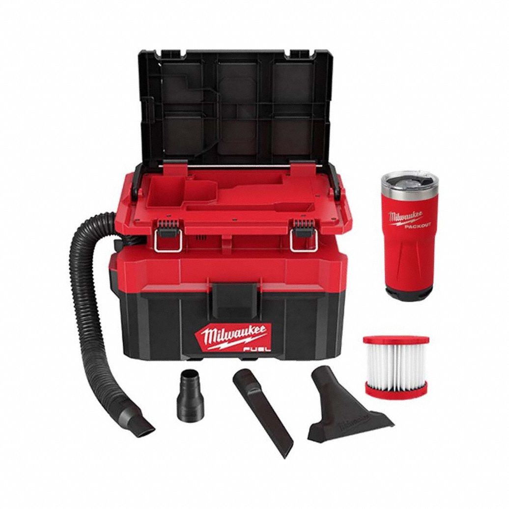 MILWAUKEE 09702048228392R M18 2.5 Gal Packout Vac + 20 oz Tumbler