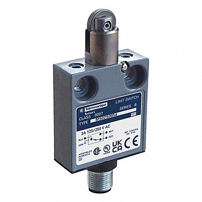 TELEMECANIQUE SENSORS 9007MS02S0054 Limit Switch Roller Plunger 1NO/1NC