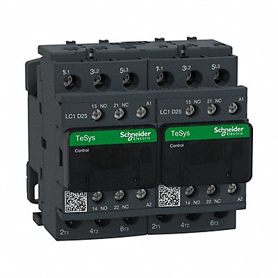 SCHNEIDER LC2D25B7V G3489 IEC Magnetic Contactor Reversing 24VAC
