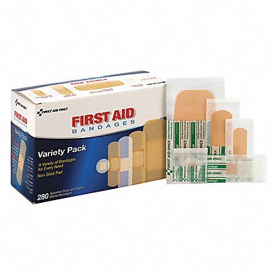 FIRST AID ONLY 90347 Adhesive Bandage Sheer Plastic Box