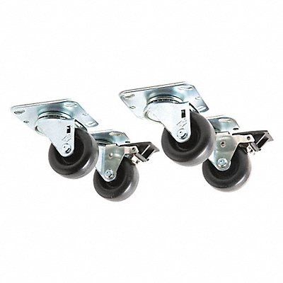 PORTACOOL PARPACCST310 Castor Kit Metal and Plastic PK 4