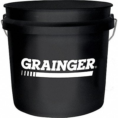 GRAINGER 878HL9 1 GAL PLASTIC PAIL - BLACK Grainger Logo