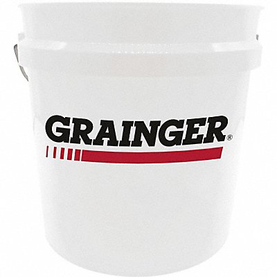 GRAINGER 878HM3 2 GAL PLASTIC PAIL - WHITE Grainger Logo