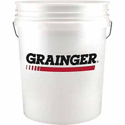 GRAINGER 878HN6 Five Gl 70 Mil Plastic Pail