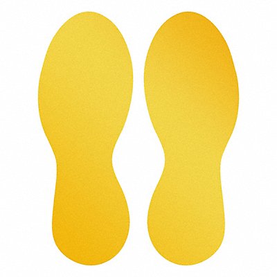 DURABLE 172704 Floor Marking Foot Shape Yellow