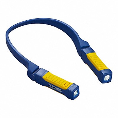 YELLOW JACKET 10990 Neck Flashlight Spot Blue Plastic 200lm