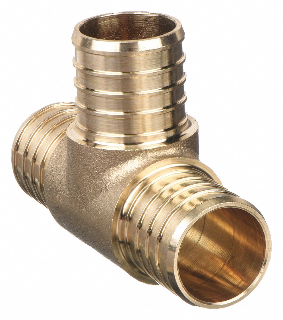 ZURN PEX QQT333GX Tee Low Lead Brass 3/4 Tube 1/2 Pipe