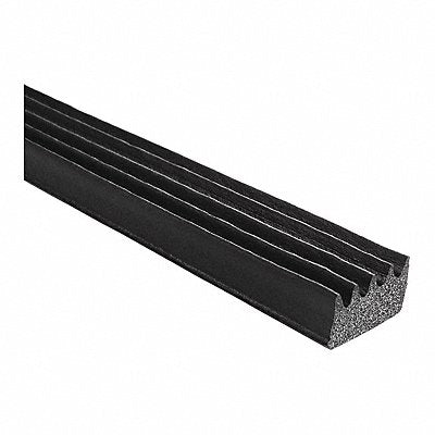 TRIM LOK INC X103HT25 Rubber Seal Ribbed .063 In W 25 Ft