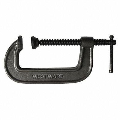WESTWARD 10D516 C-Clamp 12 Iron Regular Duty 2850 lb.