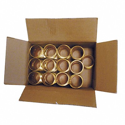 GRAINGER 10E697 Nipple Red Brass 1-1/2In NPT PK25