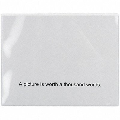 GRAINGER 10E819 Magnetic Doc Holder 8-1/2 Wx11 Hx1/32