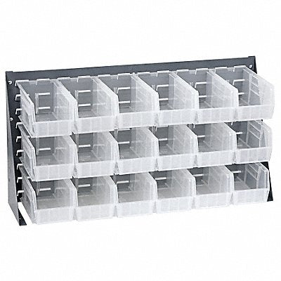 QUANTUM STORAGE SYSTEMS QBR361923018CL Louvrd Bnch Rk 1/4x20x36in Load Capacity 150lb
