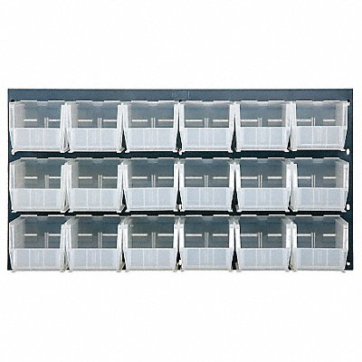 QUANTUM STORAGE SYSTEMS QLP361923018CL Louvrd Pnl 1/4inx20inx36in Load Capacity 175lb