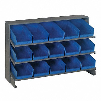 QUANTUM STORAGE SYSTEMS QPRHA202BL G7013 Bench Pick Rack 12x27x36in Blue
