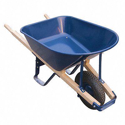 WESTWARD 10G166 Wheelbarrow Steel 6 cu ft Pneumatic