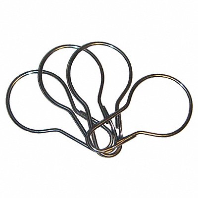 GRAINGER 01R9689H Shower Curtain Hooks 1 9/16 in W PK12