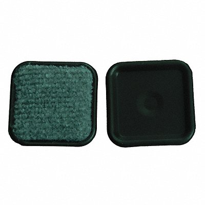 GRAINGER 10G201 Furniture Castor Cups Square 2-1/2 PK4