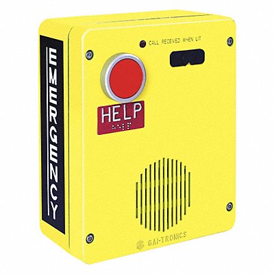 HUBBELL GAI-TRONICS 393001 Emergency Tele WP 1Button AutoDial Valox