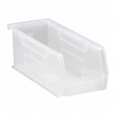 QUANTUM STORAGE SYSTEMS QUS224CL Hang and Stack Bin Clear PP 4 in