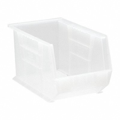 QUANTUM STORAGE SYSTEMS QUS242CL Hang and Stack Bin Clear PP 8 in