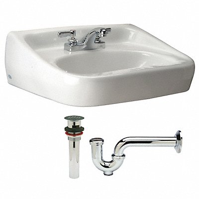 ZURN Z5344520107000 Sink DShape 16-1/2inx10-1/4inx6-3/8in