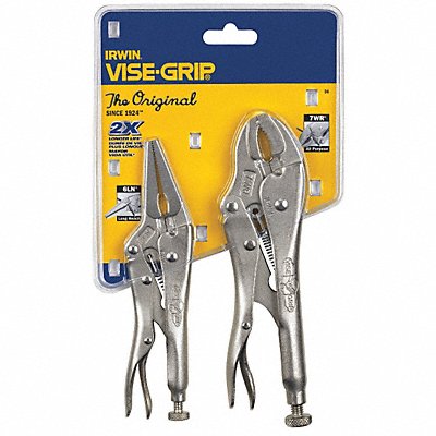 IRWIN 36 Locking Plier Sets Plain Grip 2 Pcs