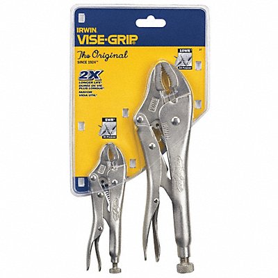 IRWIN 37 Locking Plier Sets Plain Grip 2 Pcs