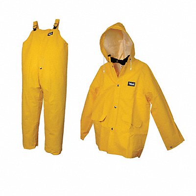 VIKING 2110YXXXL Rain Suit Jacket/Bib Unrated Yellow 3XL