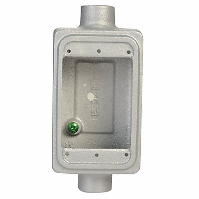 APPLETON ELECTRIC FSC175L Weatherproof Box 1Gang 1Inlet 18cu. in