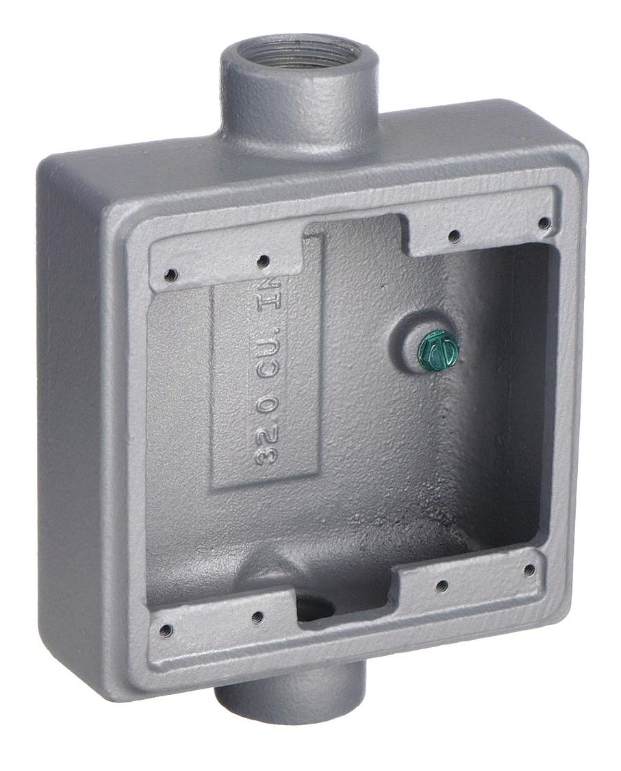 APPLETON ELECTRIC FSC275 Weatherproof Box 2Gang 3/4 Hub 32cu. in