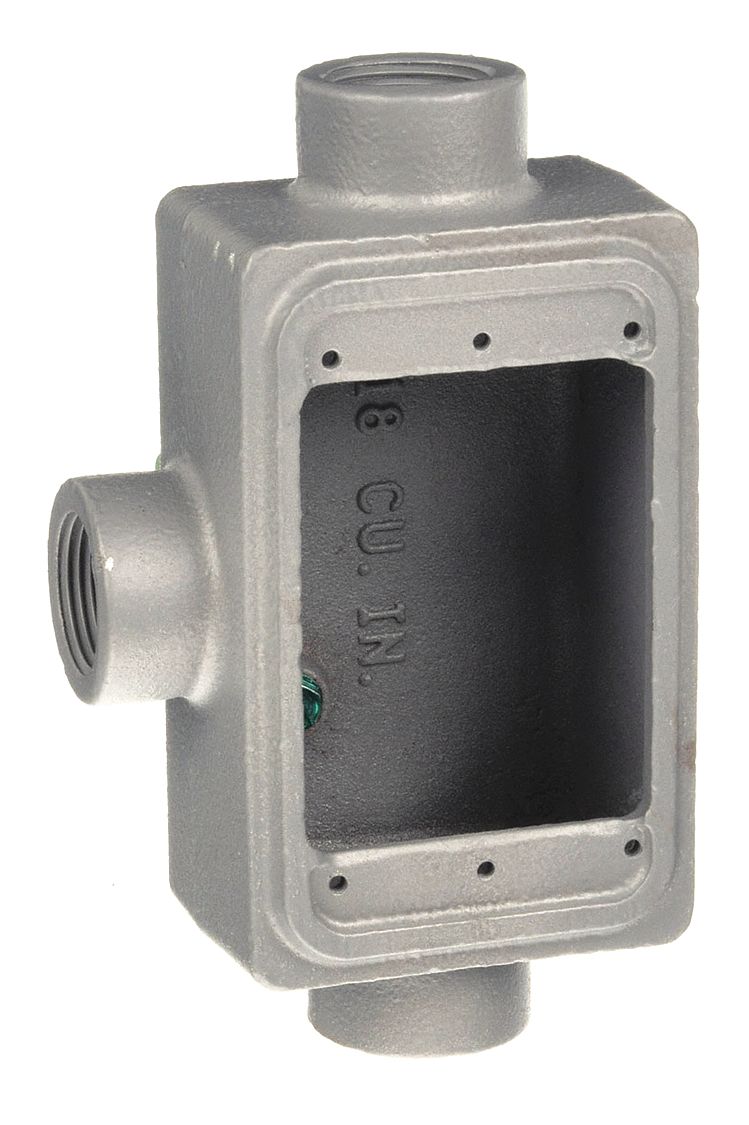 APPLETON ELECTRIC FSCT1100 Weatherproof Box 1 in Hub 18.cu. in
