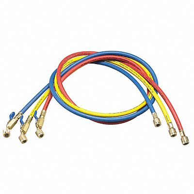YELLOW JACKET 29985 Manifold Hose Set Low Loss 60 In