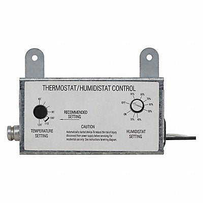 DAYTON 10N203 Attic Fan Thermostat/Humidistat