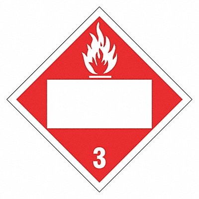STRANCO INC DOTP0039PS DOT Container Placard 10-3/4 Label W