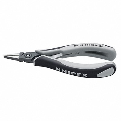 KNIPEX 3412130ESD Flat Nose Plier 5-1/4 L Smooth