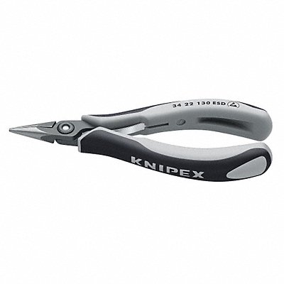 KNIPEX 3422130ESD Chain Nose Plier 5-1/4 L Smooth