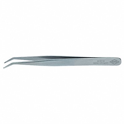 KNIPEX 920254 Precision Tweezers SS Bent 4 17/32 L