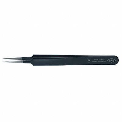 KNIPEX 922871ESD Precision Tweezers SS Straight 4 21/64 L