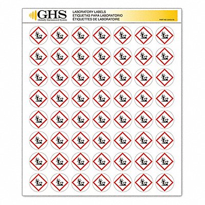 GHS SAFETY GHS1216 Label Gloss Paper Environment PK1120