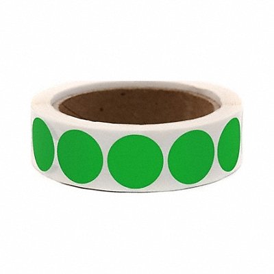 ROLL PRODUCTS 1190002D 1/2 Color Code Circles GR 100roll