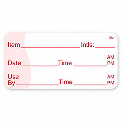 DAYMARK 110105 Shelf Life Label Red PK500