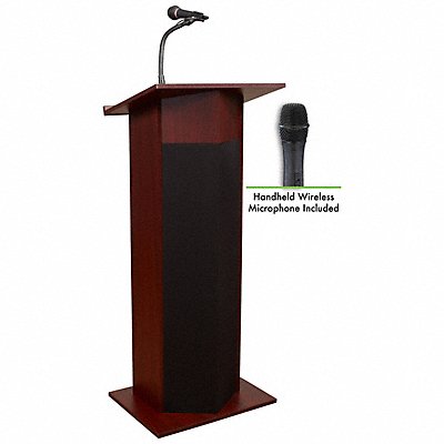 OKLAHOMA SOUND 111PLSMYellowM5 Pwr Plus Wireless Sound Lectern Mahogany
