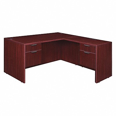 LEGACY LLD663047MH L-Shaped Desk 29 in H Mahogany